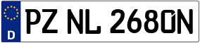 Trailer License Plate